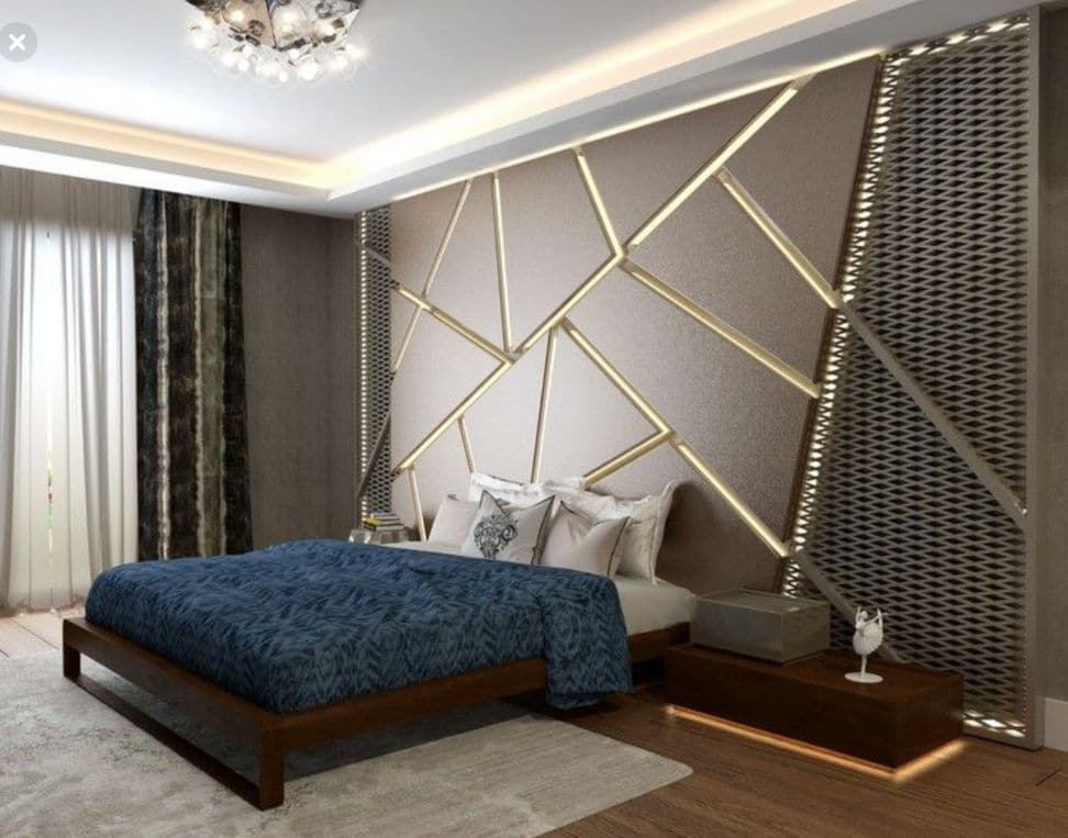 Modern bedroom wallpaper Dubai