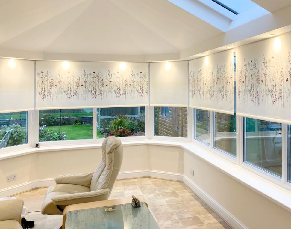 Luxury Look In Office with roller blinds