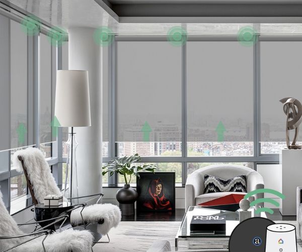 Motorized Blinds for Living room
