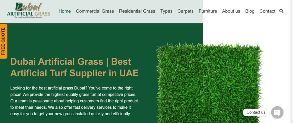 Dubai artificial grass