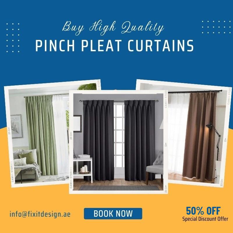 pinch pleat curtains sale banner